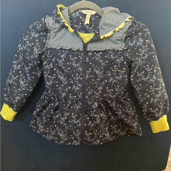 Matilda Jane girls Wildflower Bouquet light rain Jacket size 6 - Picture 2 of 10